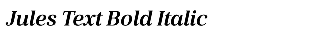 Jules Text Bold Italic